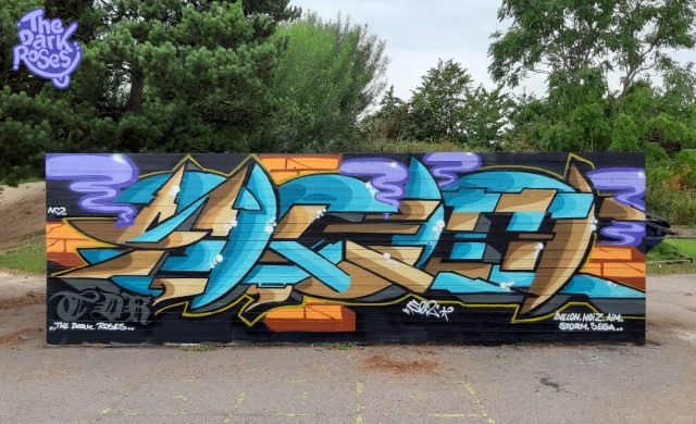 The Art of Losing. Yo Avelon 31., Noiz, Aim 1., Storm and Sega by Se2 - The Dark Roses - Hørsholm, Denmark 2. September 2019